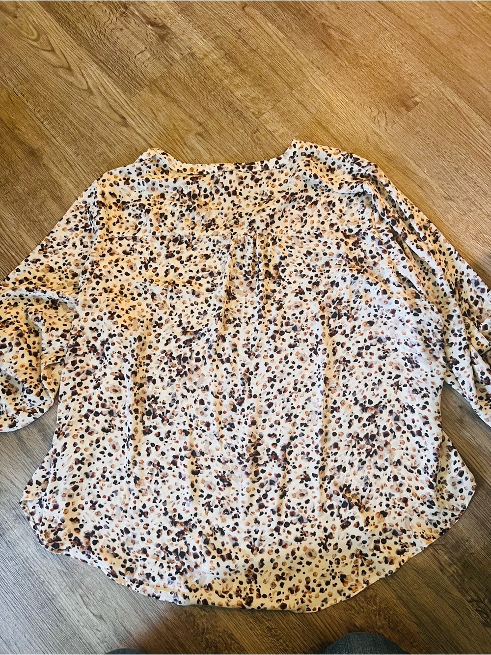 Maurices Atwood Dot Print 3/4 Sleeve Popover Blouse 3X - Picture 5 of 8